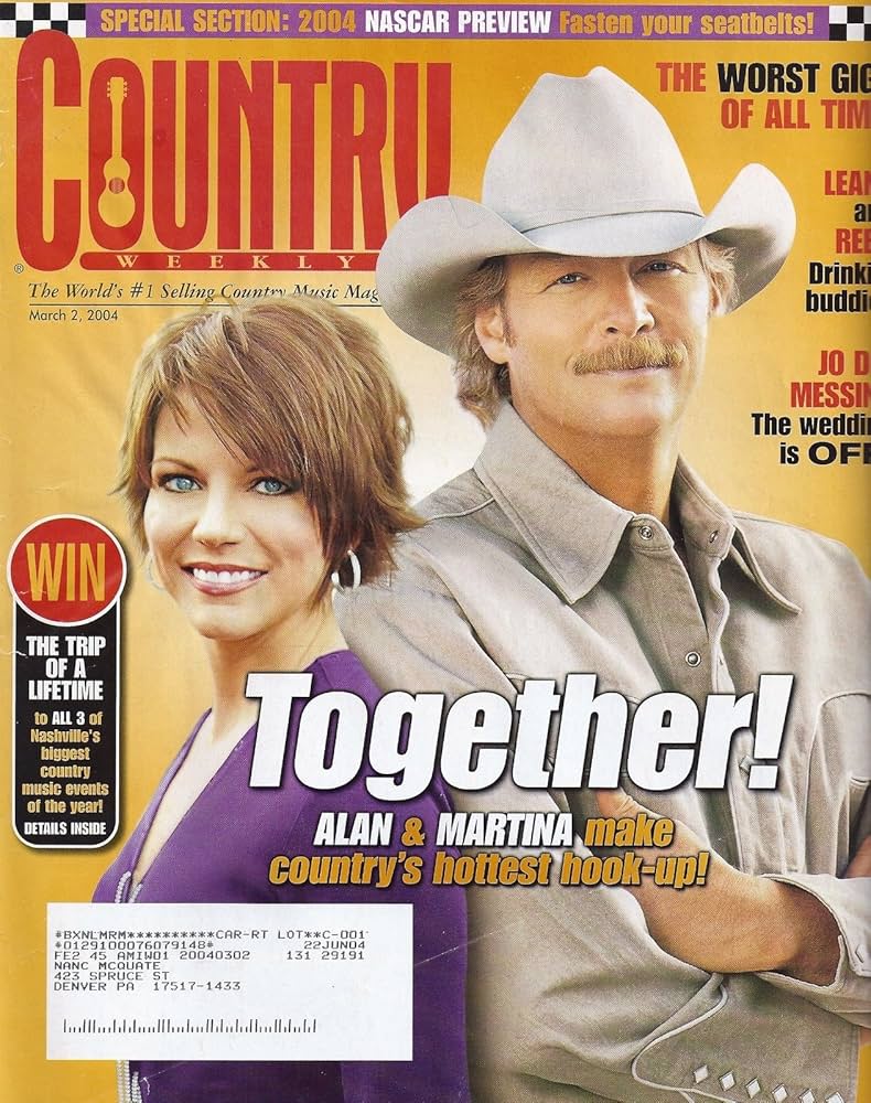 Alan Jackson & Martina McBride - March 2, 2004 Country Weekly: Amazon.com:  Books