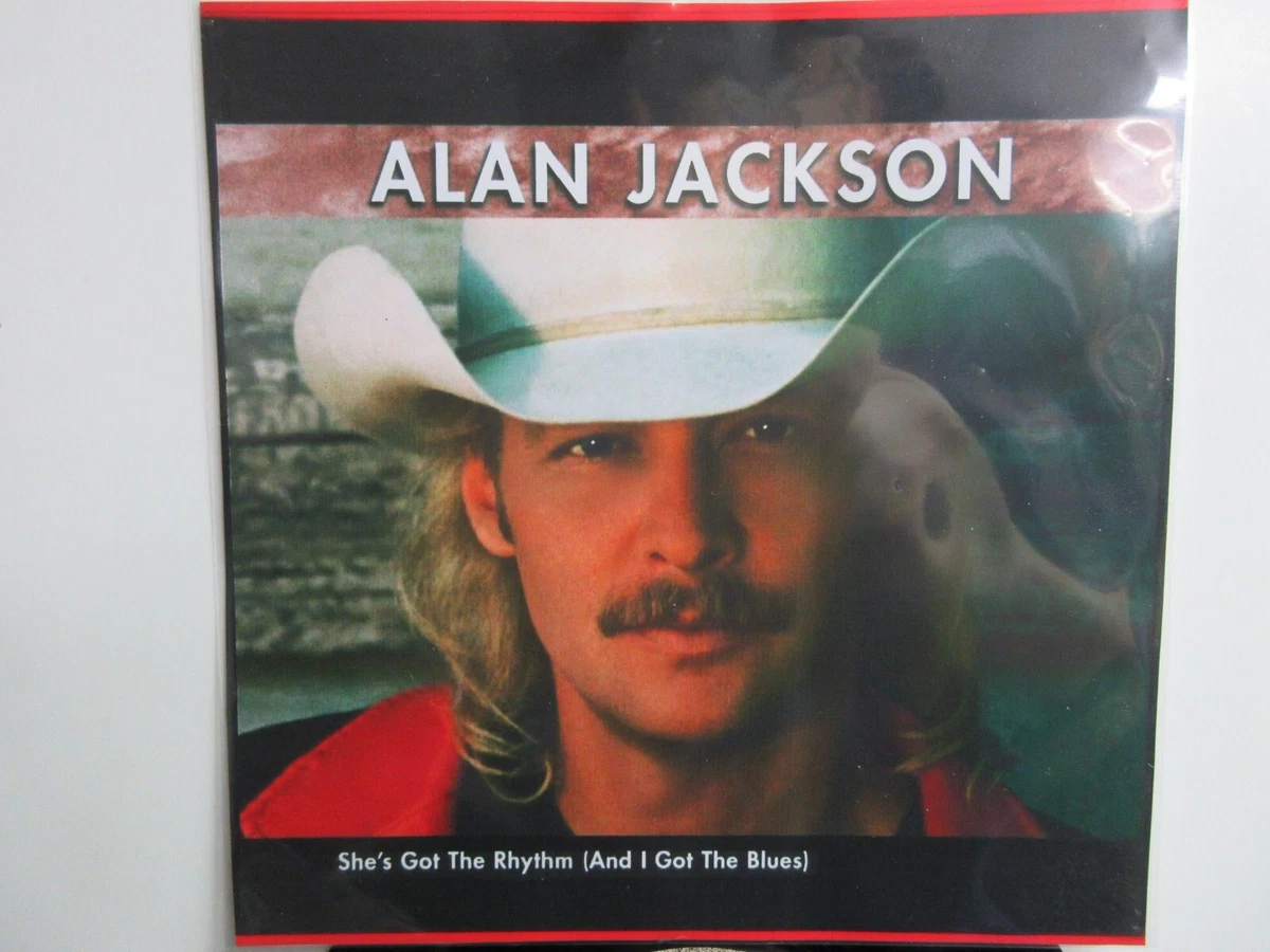 💥ALAN JACKSON HIT 45+PICTURE [SHE'S GOT THE RHYTHM (And I Got The Blues] 1992💥 | eBay