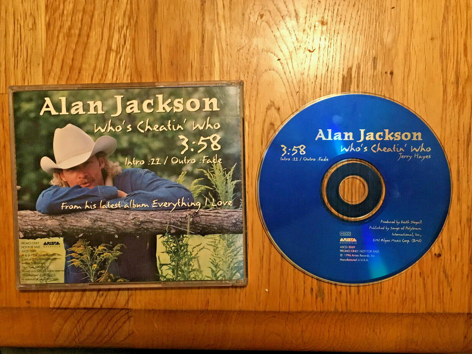 ALAN JACKSON Who's Cheatin' Who PROMO DJ CD Single 1996 1 track Whose  Cheating | eBay
